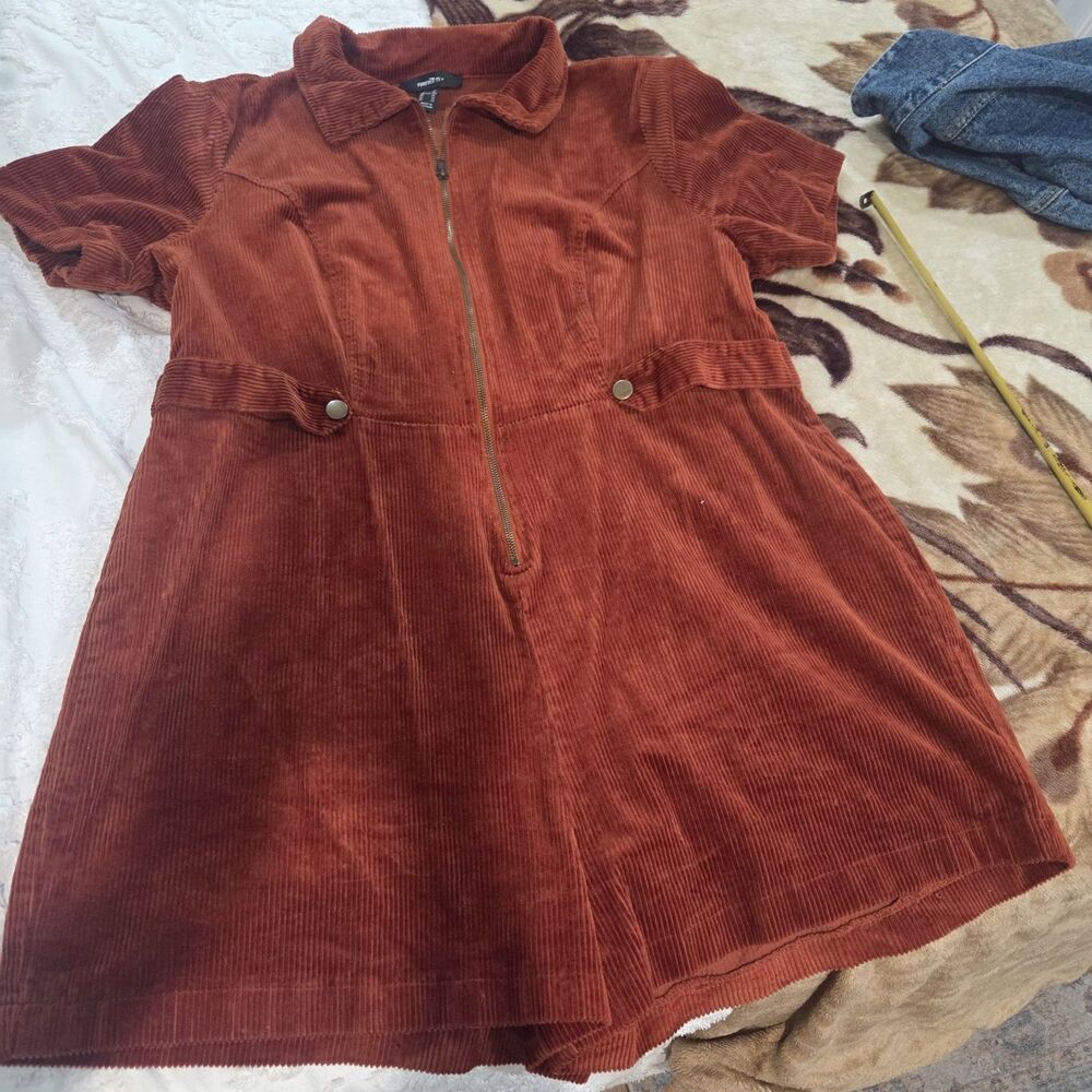 Forever 21+  Corduroy Romper 3XL